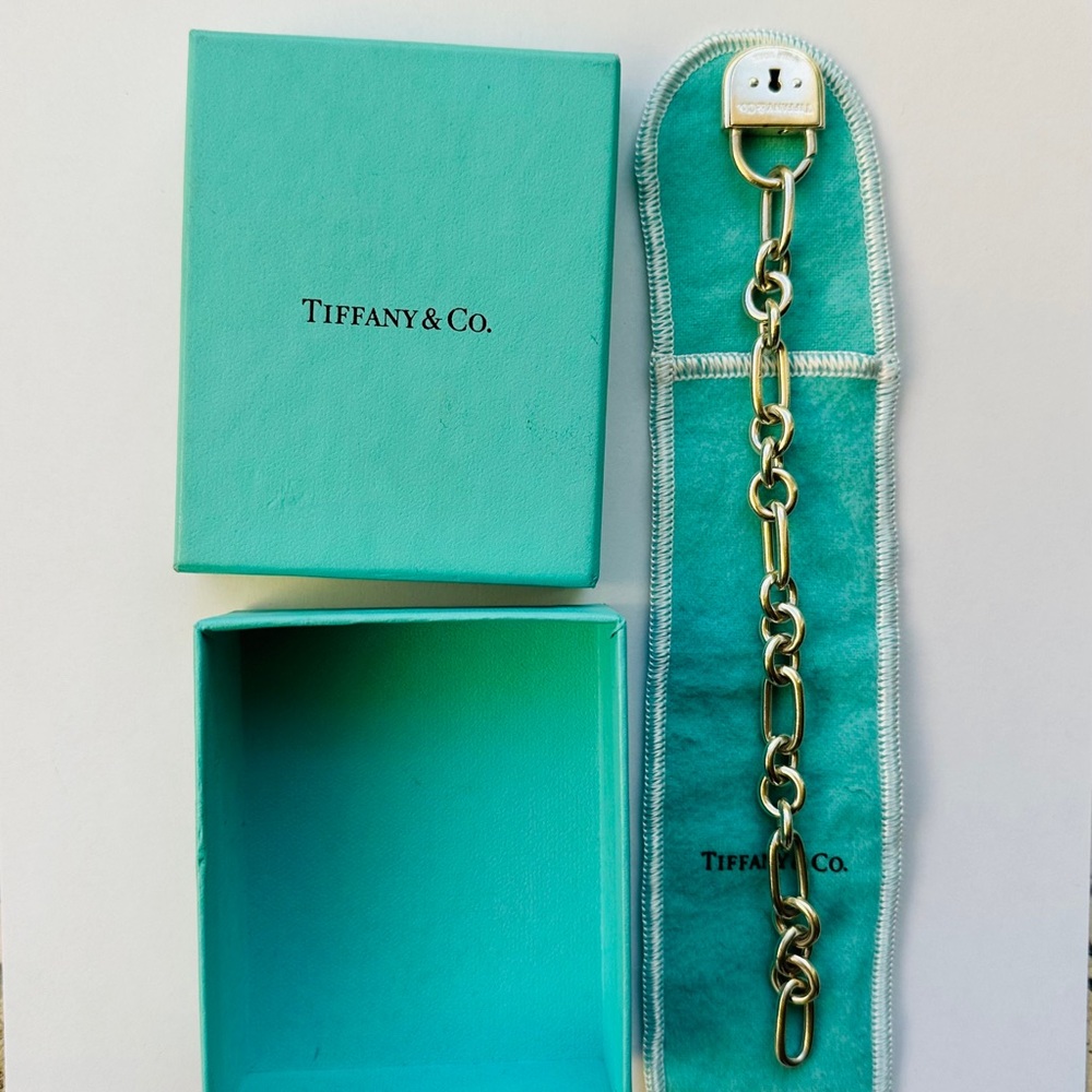 Tiffany & Co. Silver Cable Chain Bracelet 7 in